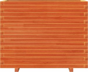 Skrzynia ogrodowa vidaXL Donica ogrodowa, woskowy brąz, 90x40x72 cm, lite drewno sosnowe 5