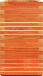 Skrzynia ogrodowa vidaXL Donica ogrodowa, woskowy brąz, 90x40x72 cm, lite drewno sosnowe 6