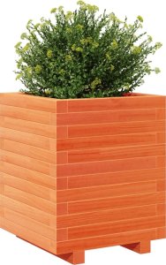 vidaXL Donica ogrodowa, woskowy brąz, 40x40x49,5 cm, drewno sosnowe 4