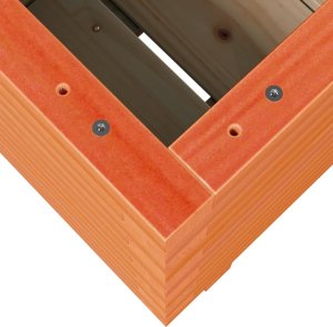 vidaXL Donica ogrodowa, woskowy brąz, 40x40x49,5 cm, drewno sosnowe 8