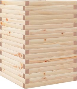 vidaXL Donica ogrodowa, 50x50x68,5 cm, lite drewno sosnowe 2