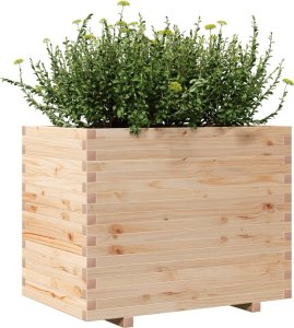 Skrzynia ogrodowa vidaXL Donica ogrodowa, 90x60x72 cm, lite drewno sosnowe 4
