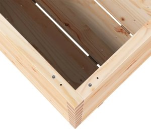 Skrzynia ogrodowa vidaXL Donica ogrodowa, 90x60x72 cm, lite drewno sosnowe 8