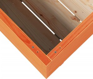 Skrzynia ogrodowa vidaXL Donica ogrodowa, woskowy brąz, 90x60x72 cm, lite drewno sosnowe 8