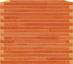 Skrzynia ogrodowa vidaXL Donica ogrodowa, woskowy brąz, 80x80x72 cm, drewno sosnowe 6