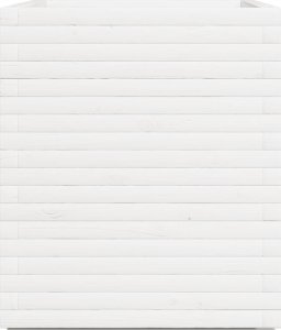 Skrzynia ogrodowa vidaXL Donica ogrodowa, biała, 90x60x72 cm, lite drewno sosnowe 6