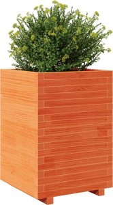 vidaXL Donica ogrodowa, woskowy brąz, 50x50x72,5 cm, drewno sosnowe 4