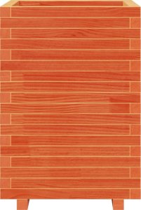 vidaXL Donica ogrodowa, woskowy brąz, 50x50x72,5 cm, drewno sosnowe 5