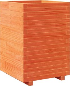 vidaXL Donica ogrodowa, woskowy brąz, 50x50x72,5 cm, drewno sosnowe 7