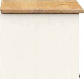 vidaXL Nastawka do komody VIGO, biała, 78x30x100 cm, lita sosna 6