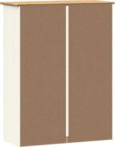 vidaXL Nastawka do komody VIGO, biała, 78x30x100 cm, lita sosna 7