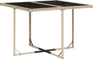 vidaXL 9-cz. zestaw mebli ogrodowych z poduszkami, beżowy, polirattan 3