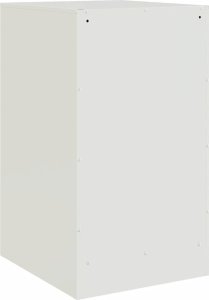 vidaXL Szafka nocna, biała, 34,5x39x62 cm, stal 9