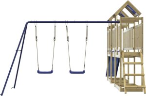 vidaXL Plac zabaw do ogrodu, impregnowane drewno sosnowe 7