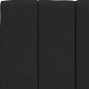 vidaXL Łóżko z materacem, czarne, 90x190 cm, aksamitne 6