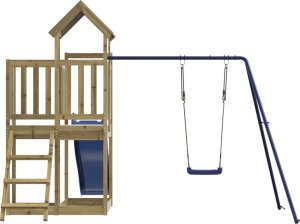 vidaXL Plac zabaw do ogrodu, impregnowane drewno sosnowe 7