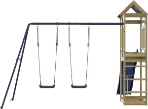 vidaXL Plac zabaw do ogrodu, impregnowane drewno sosnowe 7