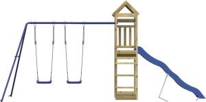 vidaXL Plac zabaw do ogrodu, impregnowane drewno sosnowe 3