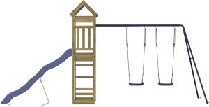 vidaXL Plac zabaw do ogrodu, impregnowane drewno sosnowe 7