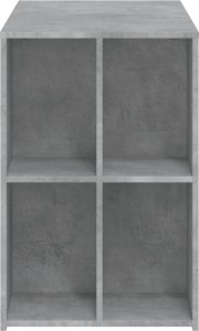 Biurko vidaXL Szare 102 cm x 50 cm 5