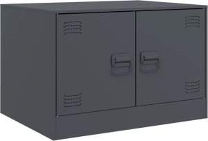 vidaXL Stolik kawowy, antracytowy, 67x50x44 cm, stal 2