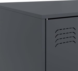 vidaXL Stolik kawowy, antracytowy, 67x50x44 cm, stal 10