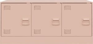 vidaXL Szafka pod telewizor, różowa, 99x39x44 cm, stalowa 6