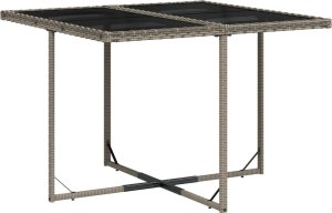 vidaXL 9-cz. zestaw mebli ogrodowych z poduszkami, szary, rattan PE 4