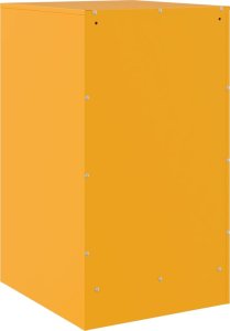 vidaXL Szafki nocne, 2 szt., musztardowe, 34,5x39x62 cm, stal 8
