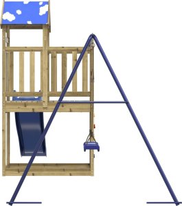 vidaXL Plac zabaw do ogrodu, impregnowane drewno sosnowe 6