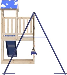 vidaXL Plac zabaw do ogrodu, lite drewno sosnowe 6