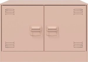 vidaXL Stolik kawowy, różowy, 67x50x44 cm, stal 6