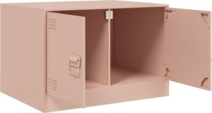 vidaXL Stolik kawowy, różowy, 67x50x44 cm, stal 7