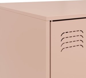 vidaXL Stolik kawowy, różowy, 67x50x44 cm, stal 10