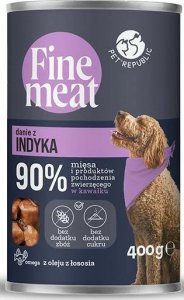 Pet Republic Pet Republic Fine Meat Karma Dla Psa Indyk 400g 1