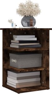 vidaXL Szafka boczna, przydymiony dąb, 35x35x55 cm 4