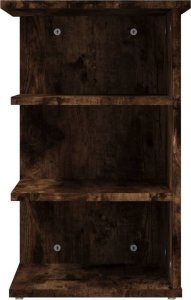 vidaXL Szafka boczna, przydymiony dąb, 35x35x55 cm 5