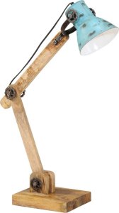 Lampa stołowa vidaXL Lampa stołowa, 25 W, postarzany niebieski, 23x18x96 cm, E27 2