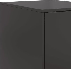 vidaXL Szafka, czarna, 34,5x39x107 cm, stal 11