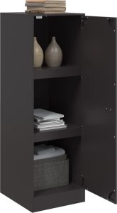 vidaXL Szafka, czarna, 34,5x39x107 cm, stal 5