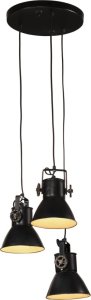 Lampa wisząca vidaXL Lampa wisząca, 25 W, czarna, 30x30x100 cm, 17 cm, E27 1