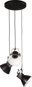 Lampa wisząca vidaXL Lampa wisząca, 25 W, czarna, 30x30x100 cm, 17 cm, E27 3