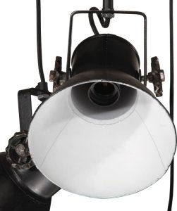 Lampa wisząca vidaXL Lampa wisząca, 25 W, czarna, 30x30x100 cm, 17 cm, E27 4