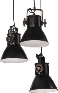Lampa wisząca vidaXL Lampa wisząca, 25 W, czarna, 30x30x100 cm, 17 cm, E27 7