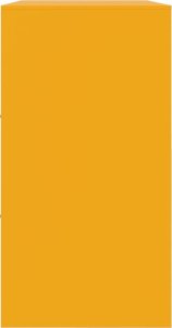 vidaXL Szafka, musztardowa, 99x39x73 cm, stal 8