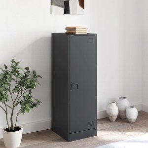 vidaXL Szafka, antracytowa, 34,5x39x107 cm, stal 3