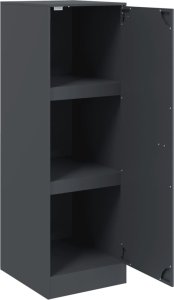 vidaXL Szafka, antracytowa, 34,5x39x107 cm, stal 7