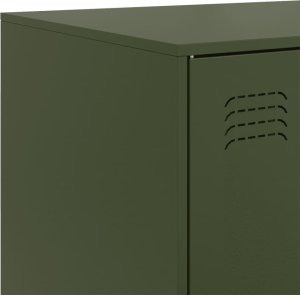 vidaXL Szafka, oliwkowa, 99x39x73 cm, stal 11