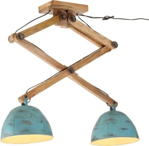 Lampa sufitowa vidaXL Lampa sufitowa, 25 W, postarzany niebieski, 29x18x85 cm, E27 1