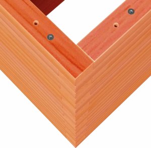 vidaXL Donica ogrodowa, woskowy brąz, 110x40x68,5 cm, drewno sosnowe 8